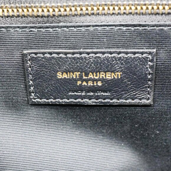 Yves Saint Laurent  Loulou Large Quilted Leather Crossbody Bag Black - Picture 12 of 13